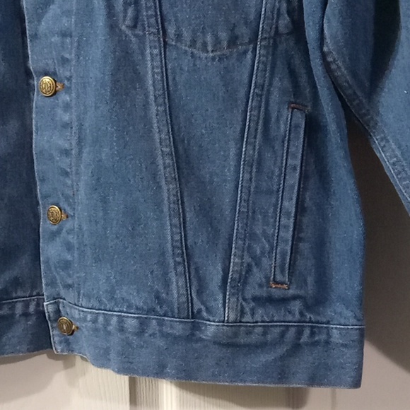 VANTAGE MEN'S COWBOY CUT WESTERN UNLINED DENIM JACKET - Picture 3 of 9